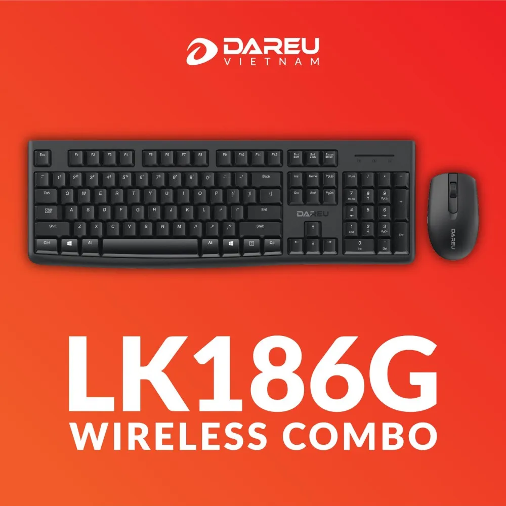 Bộ bàn phím chuột không dây DAREU LK186G - ảnh 3