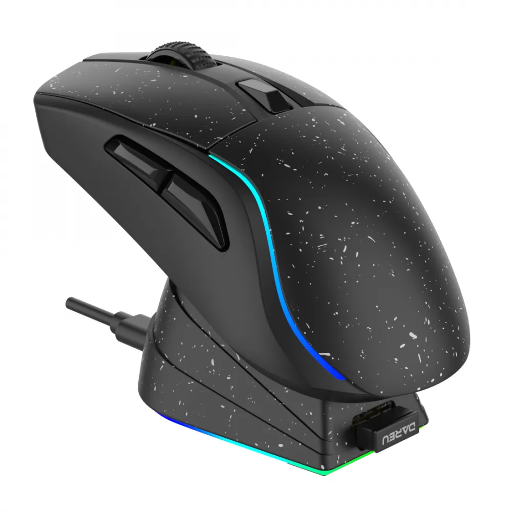 Chuột không dây Gaming DAREU A950 TRIPLE MODE BLACK / PINK - ảnh 3