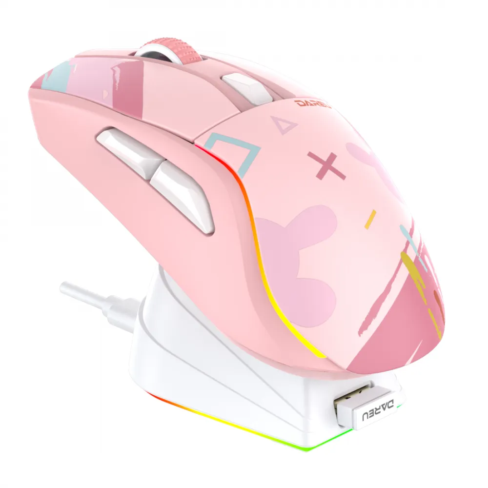 Chuột không dây Gaming DAREU A950 TRIPLE MODE BLACK / PINK - ảnh 15
