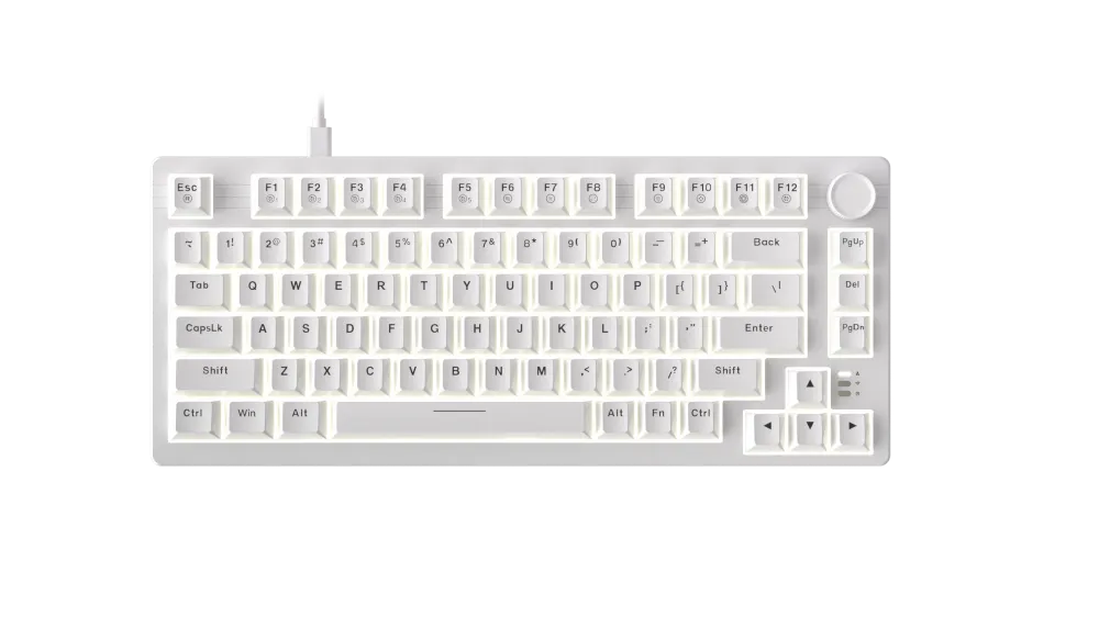 BÀN PHÍM CƠ DAREU EK75 WHITE BLACK DREAM SWITCH - ảnh 3