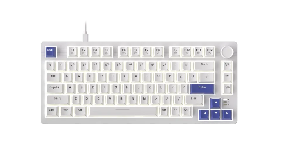BÀN PHÍM CƠ DAREU EK75 WHITE BLACK DREAM SWITCH - ảnh 4