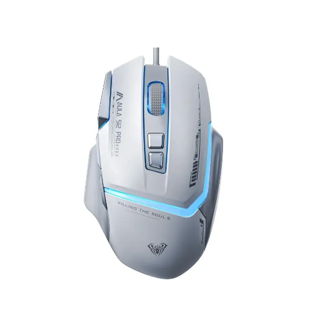 Chuột Gaming Aula S12 Pro Black /White (LED RGB/ 12800DPI) - ảnh 3