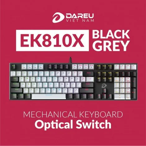 BÀN PHÍM QUANG CƠ DAREU EK810X (Kháng Nước, Optical switch, MULTI LED) - ảnh 3