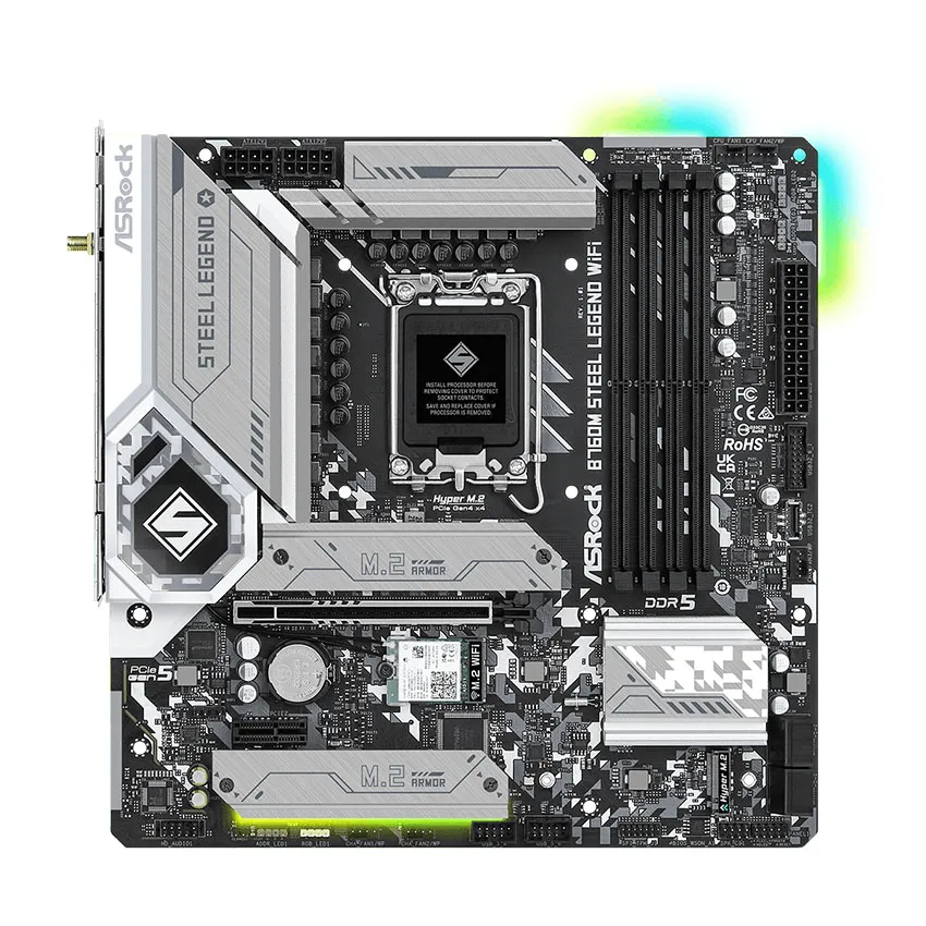 Mainboard ASROCK B760M Steel Legend WiFi DDR5 - ảnh 2