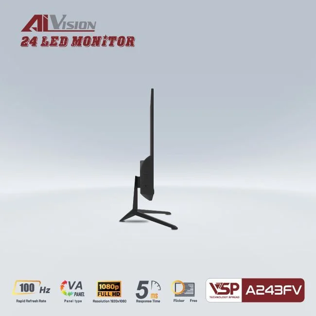 Màn hình AIVISION A243FV | 24'', 100Hz, VA, FHD, 5ms - ảnh 2