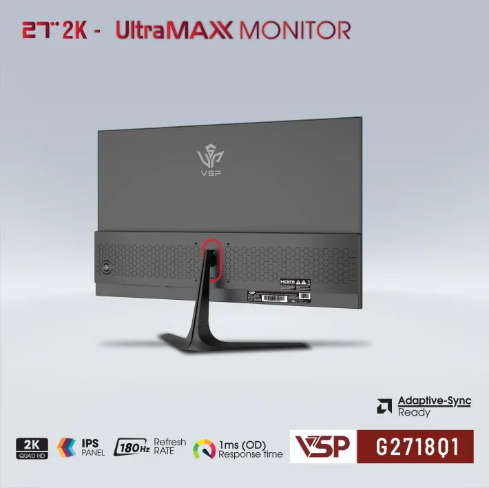 MÀN HÌNH VSP G2718Q1 | IPS | 27 inch | 2K | 180Hz - ảnh 4
