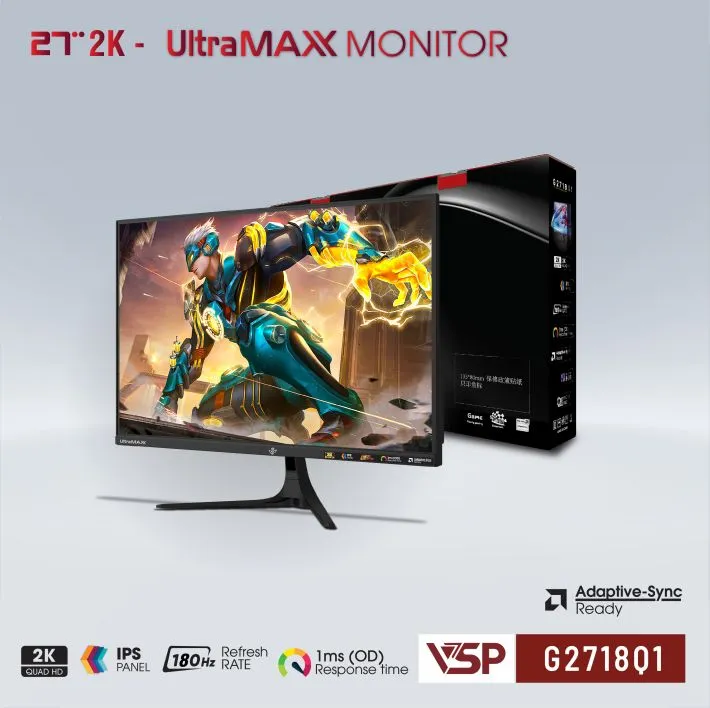 MÀN HÌNH VSP G2718Q1 | IPS | 27 inch | 2K | 180Hz - ảnh 2