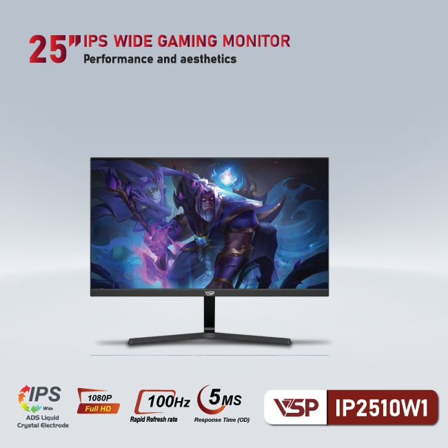 Màn Hình VSP IP2510W1 | 25" IPS, Full HD 100Hz, 5ms