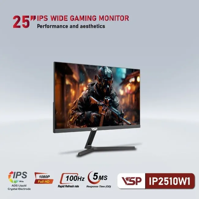 Màn Hình VSP IP2510W1 | 25" IPS, Full HD 100Hz, 5ms - ảnh 2