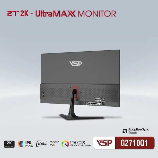 MÀN HÌNH VSP G2710Q1 | 27 inch | 2K | IPS | 100Hz - ảnh 4