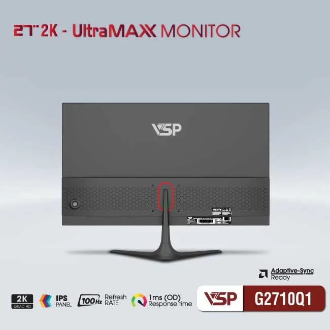 MÀN HÌNH VSP G2710Q1 | 27 inch | 2K | IPS | 100Hz - ảnh 5