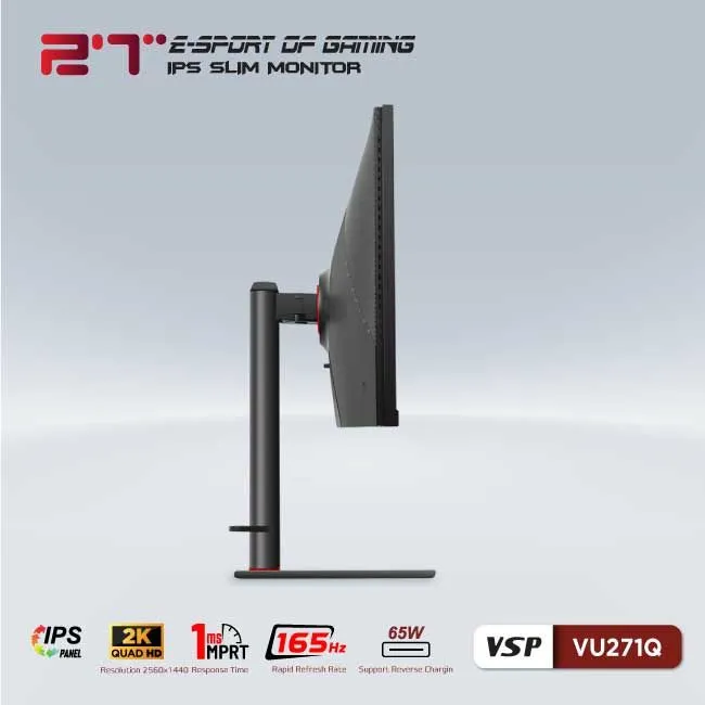 Màn hình phẳng VSP VU271Q | 27inch | 2K | QHD | eSport Gaming - ảnh 4