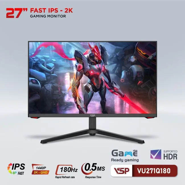 MÀN HÌNH VSP VU271Q180 27 inch | FAST IPS | 2K | 180HZ | 0.5ms - ảnh 7
