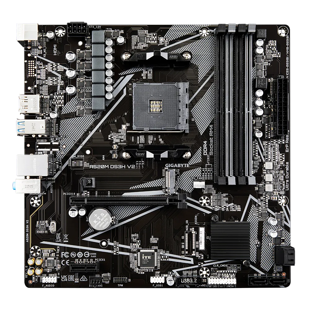 Mainboard Gigabyte A520M DS3H V2 REV 1.0 - ảnh 2