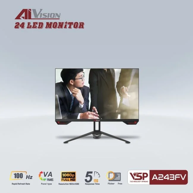 Màn hình AIVISION A243FV | 24'', 100Hz, VA, FHD, 5ms - ảnh 4