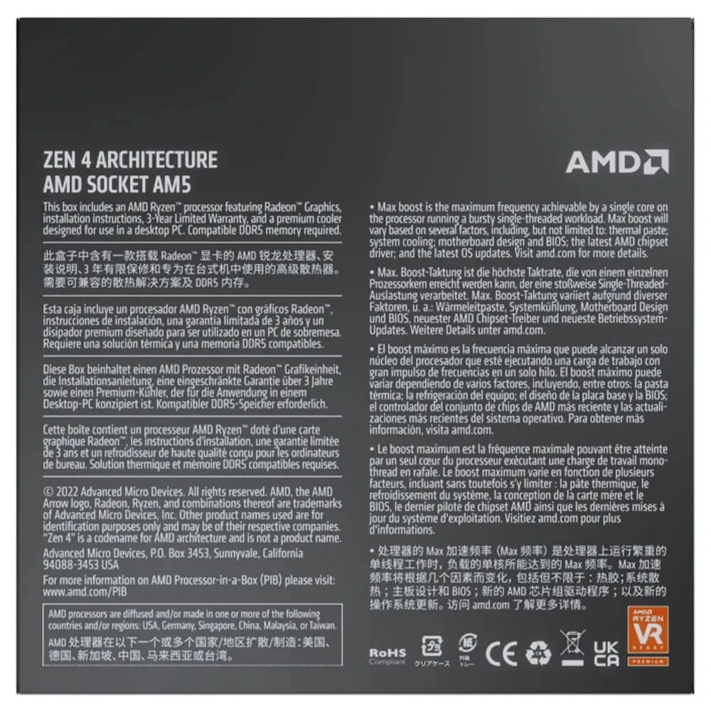 CPU AMD Ryzen 5 7500F 6C/12T Up to 5.1Ghz Box Chính Hãng - ảnh 6