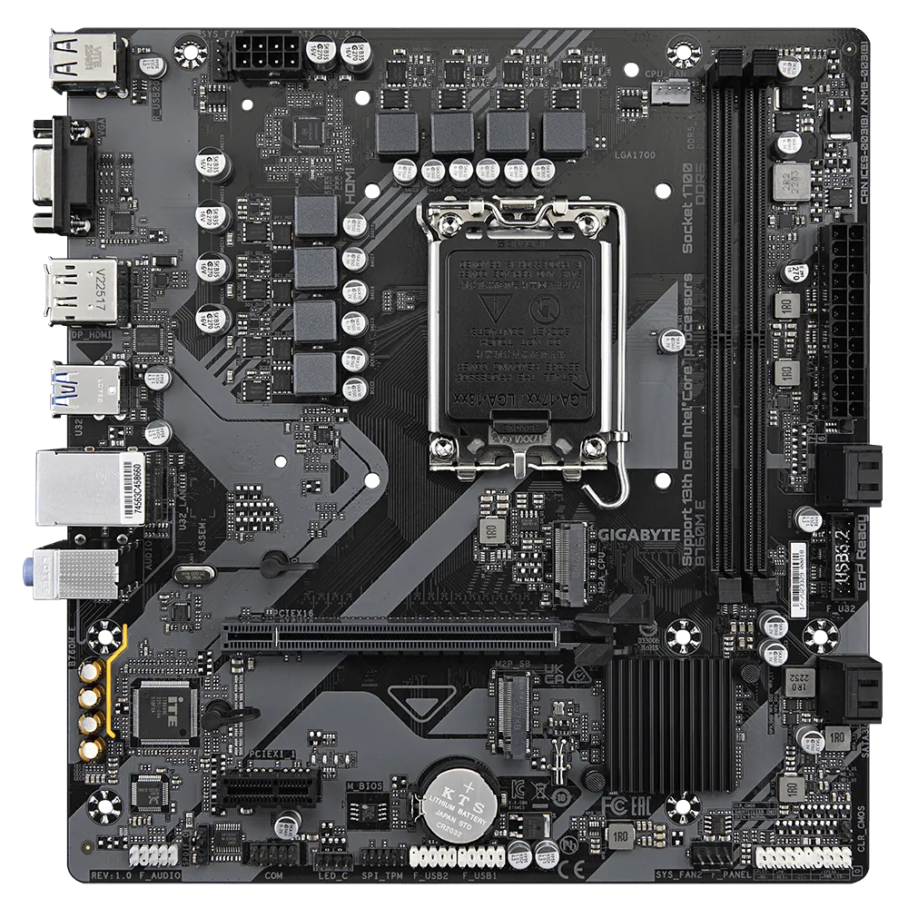 Mainboard Gigabyte B760M E (rev. 1.0) DDR5 - ảnh 2