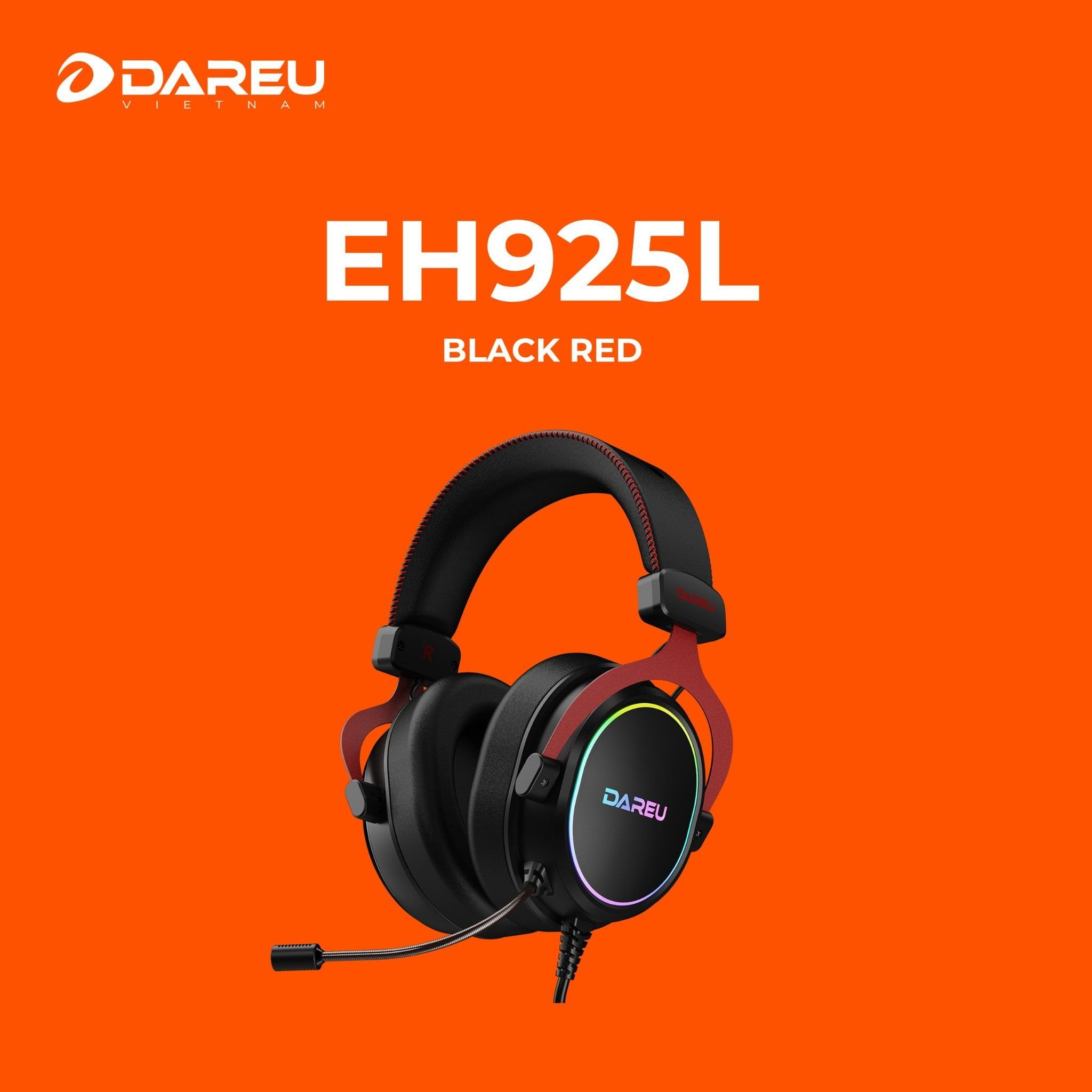 Tai Nghe Dareu EH925L Black Red - ảnh 3