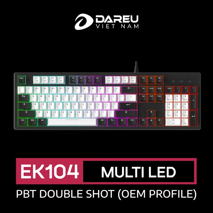Bàn Phím Cơ DAREU EK104 WHITE x BLACK - ảnh 6