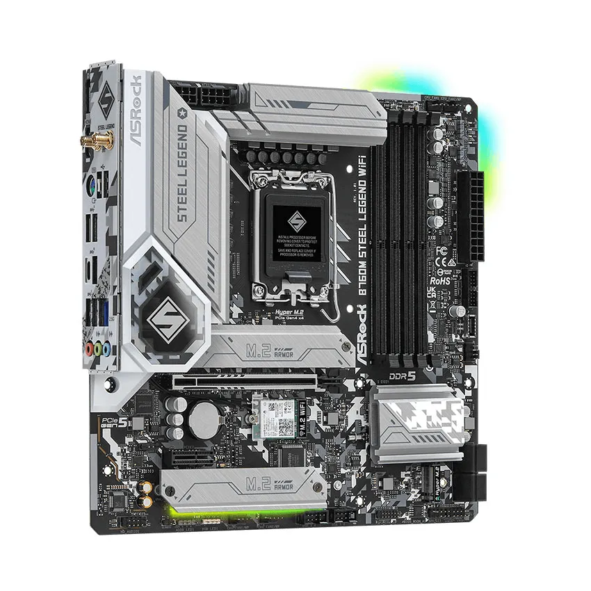 Mainboard ASROCK B760M Steel Legend WiFi DDR5 - ảnh 3