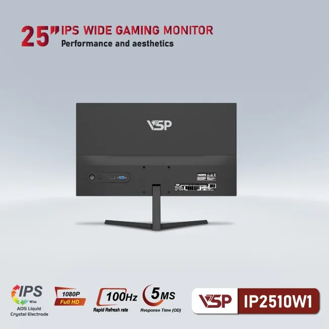 Màn Hình VSP IP2510W1 | 25" IPS, Full HD 100Hz, 5ms - ảnh 6