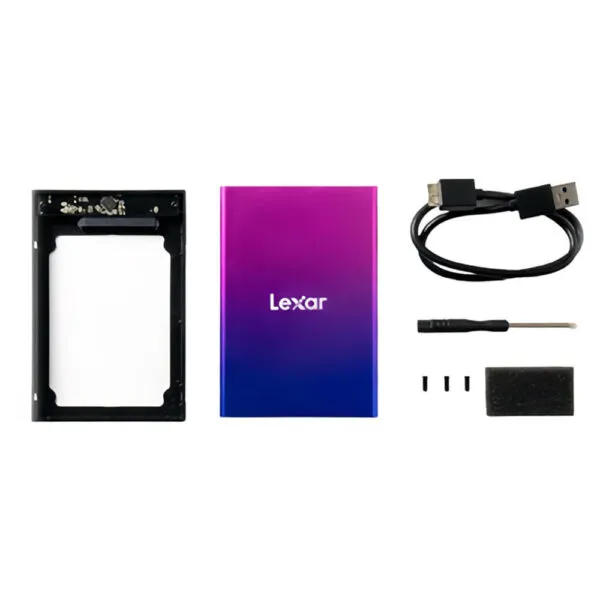 Box ổ cứng Lexar E100 LPAE100-RNBNG 2.5 inch | USB 3.2 | Sata III - ảnh 3