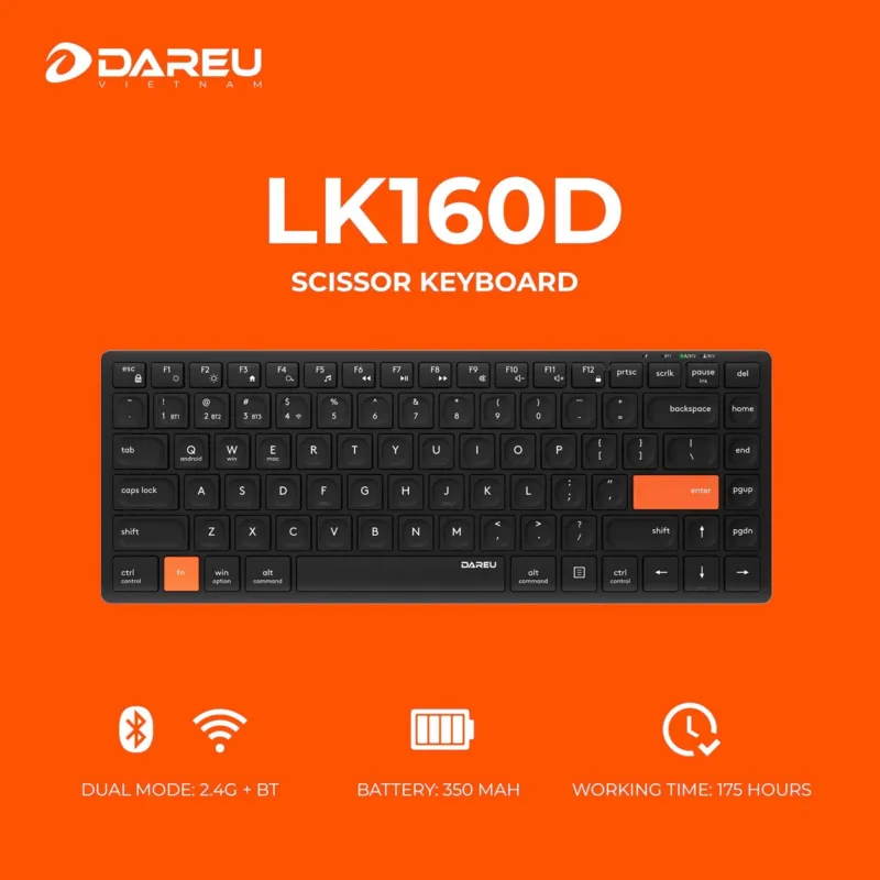 Bàn phím không dây DAREU LK160D - ảnh 3