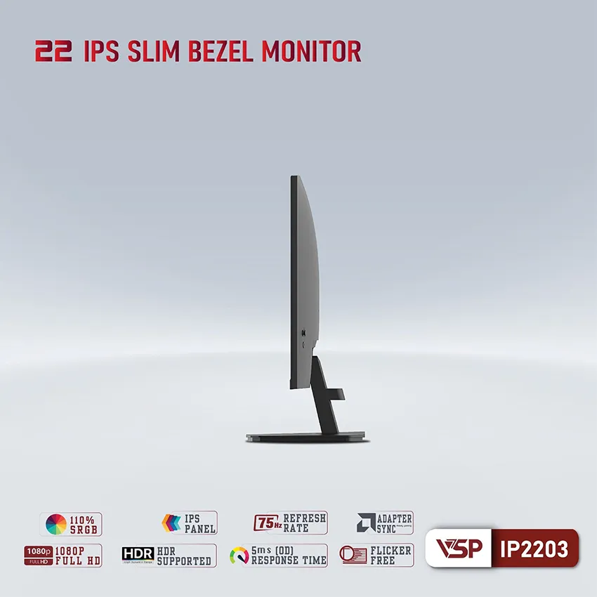 Màn hình VSP IP2203 | 21.5 inch | Full HD | IPS | 75Hz | 5ms - ảnh 5