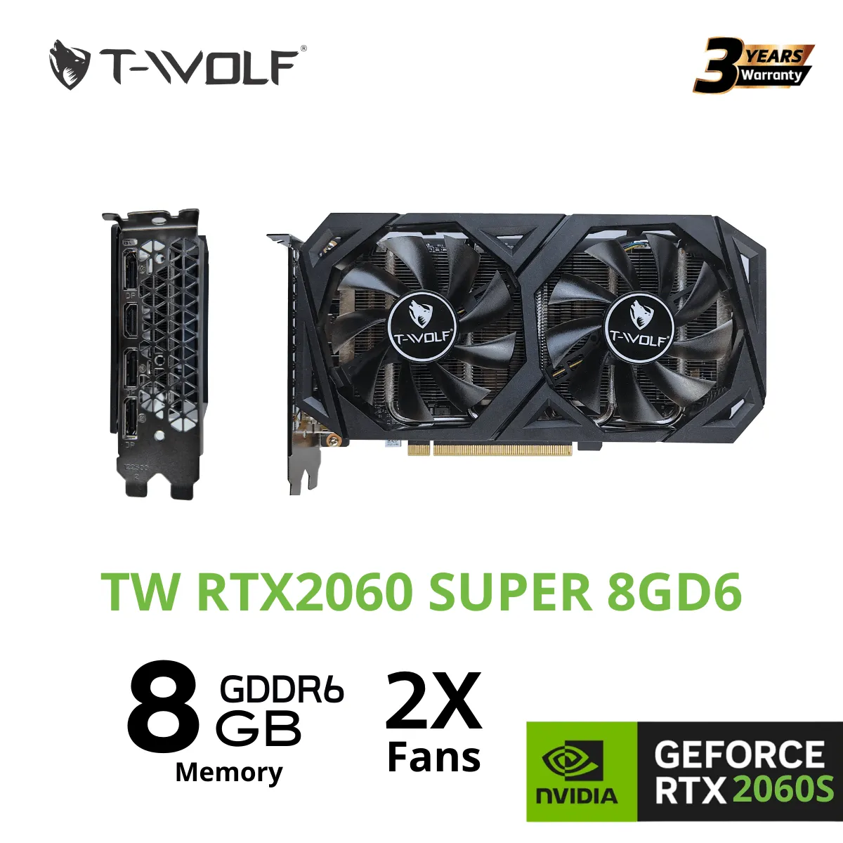 VGA T-Wolf Geforce RTX 2060 Super 8GB GDDR6 - ảnh 3