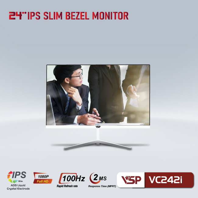 MÀN HÌNH VSP VC242I | 24INCH | IPS | 100HZ | 2MS - ảnh 4