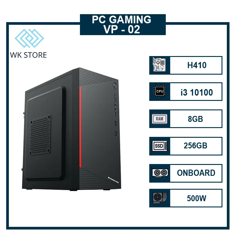 PC Văn Phòng VP-02 | CPU I3 10100 | 8GB RAM | SSD 500GB