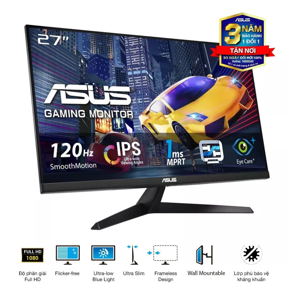 Màn hình Asus VY279HGR 27 " Full HD IPS 120Hz (HDMI, VGA) - ảnh 3