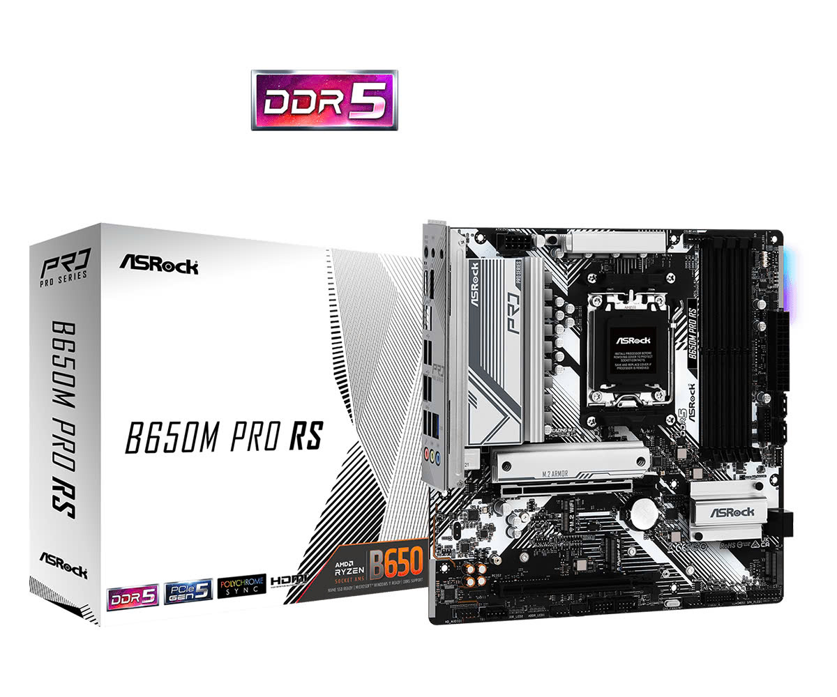 Mainboard AsRock B650M Pro RS | AMD AM5, DDR5 - ảnh 2