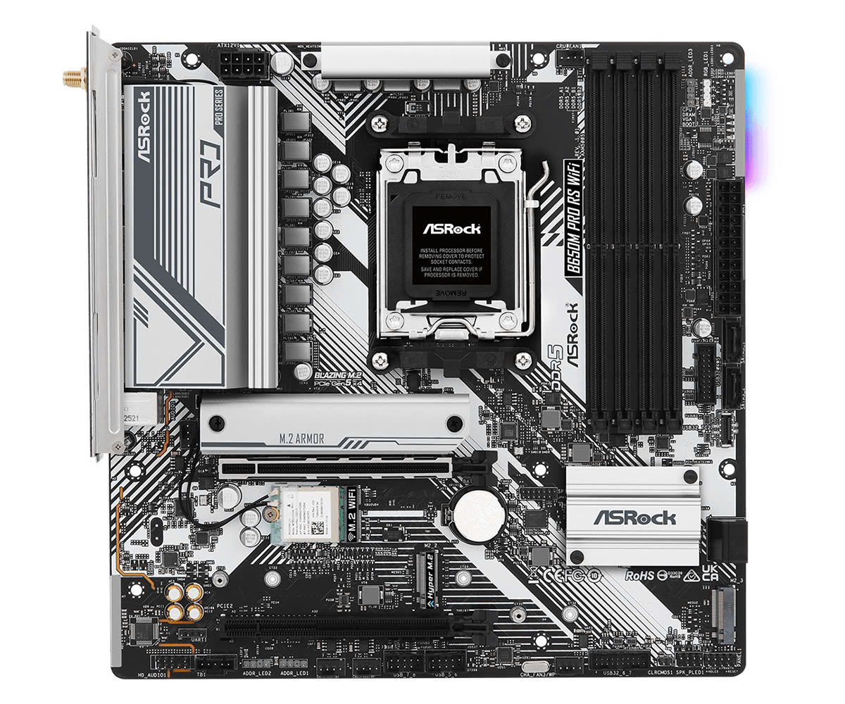 Mainboard AsRock B650M Pro RS Wifi | AMD AM5, DDR5 - ảnh 3
