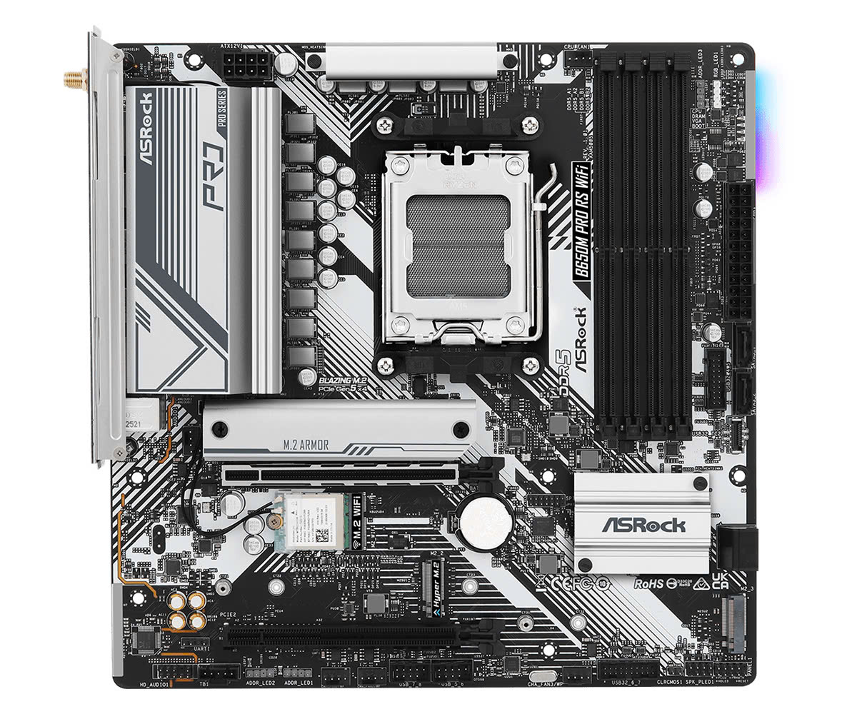Mainboard AsRock B650M Pro RS Wifi | AMD AM5, DDR5 - ảnh 4
