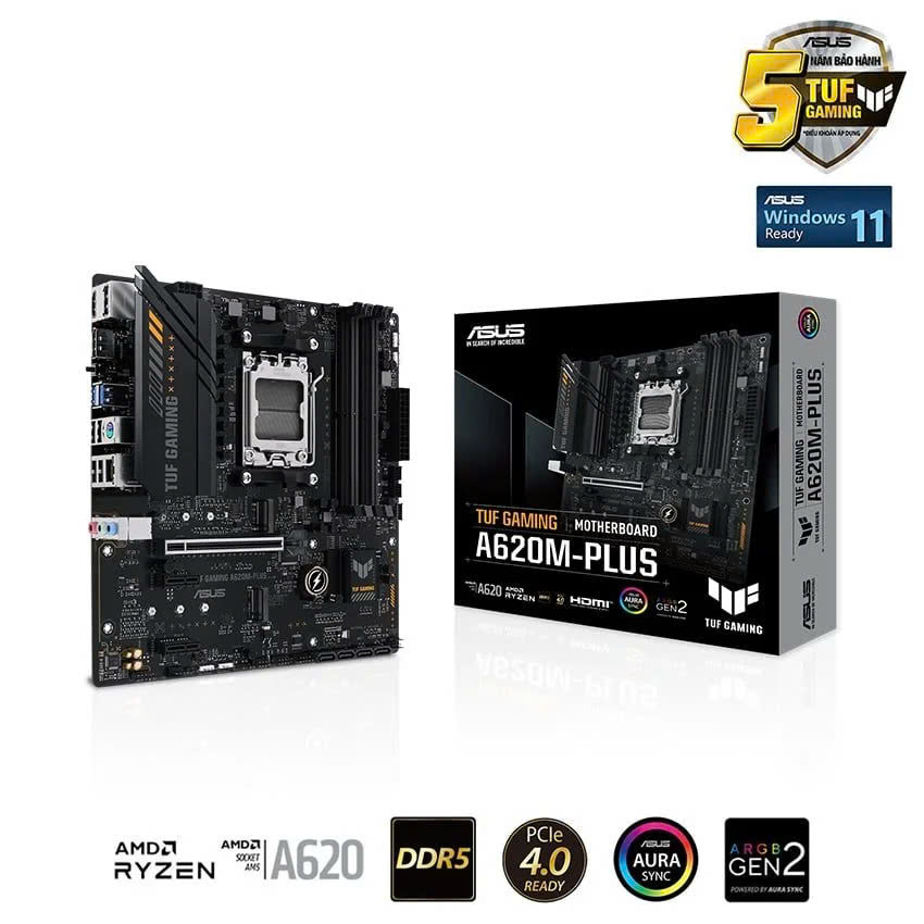 Mainboard ASUS TUF GAMING A620M PLUS | AMD AM5 - ảnh 2
