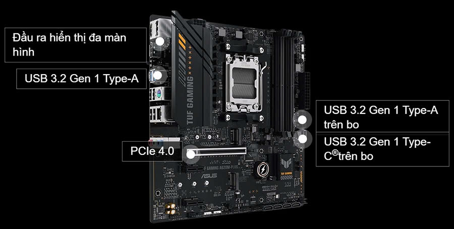 Mainboard ASUS TUF GAMING A620M PLUS | AMD AM5 - ảnh 9