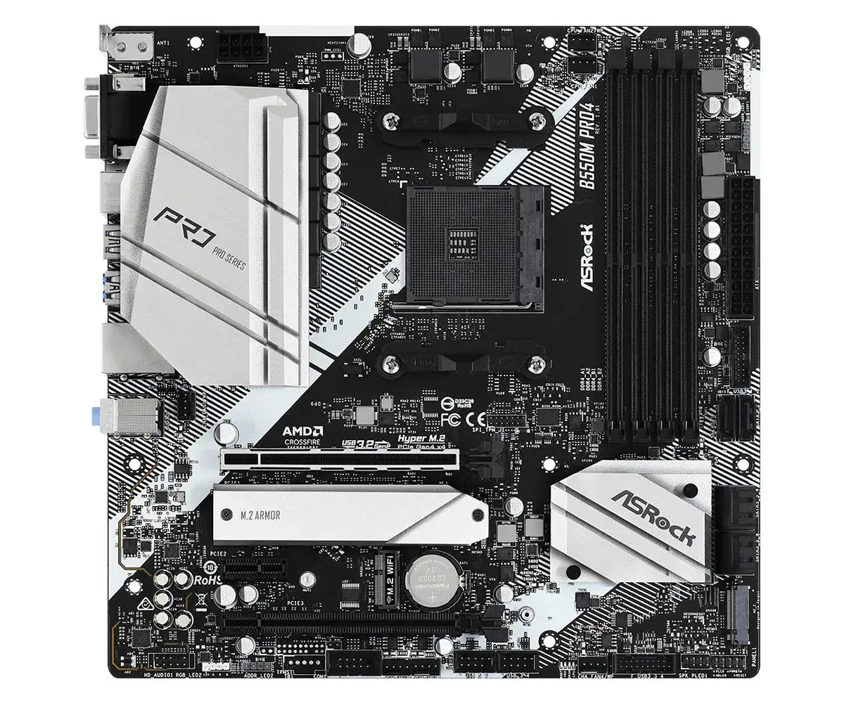Mainboard Asrock B550M Pro 4 | AM4, DDR4 x4 - ảnh 4