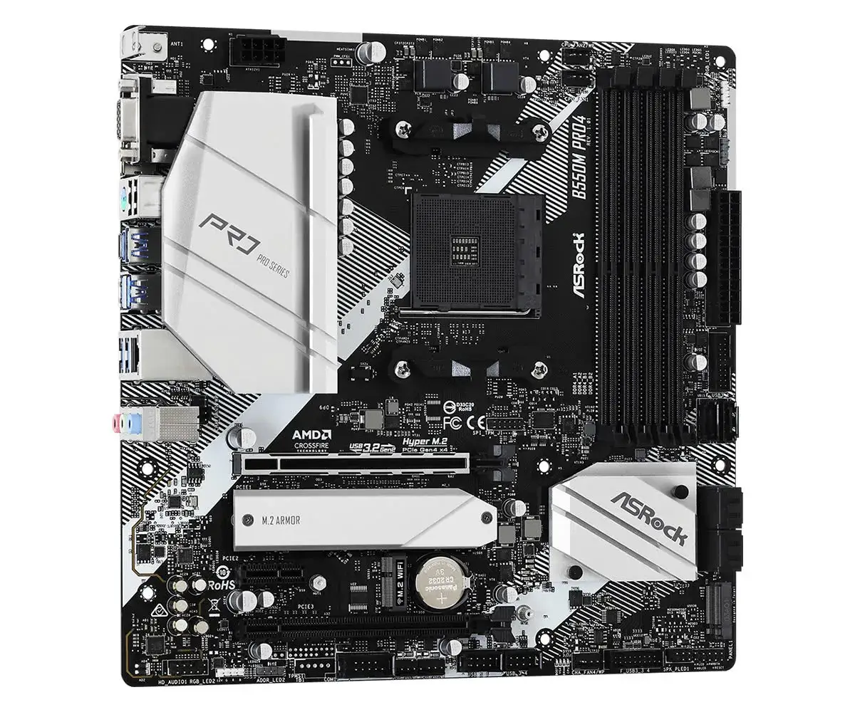 Mainboard Asrock B550M Pro 4 | AM4, DDR4 x4 - ảnh 2