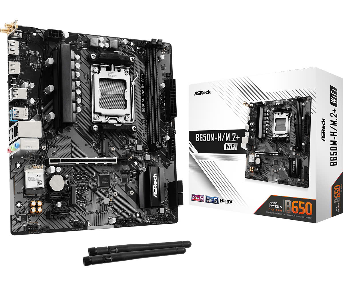 Mainboard AsRock B650M-H/M.2 Wifi |AM5, DDR5 - ảnh 2