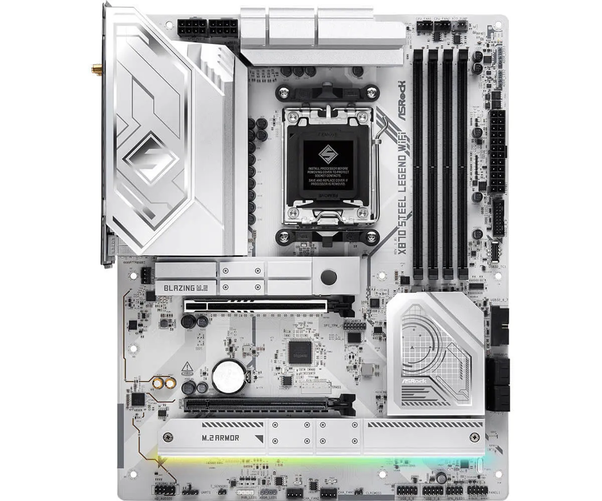 Mainboard AsRock X870 Steel Legend WiFi | AM5, 4x DDR5 - ảnh 2
