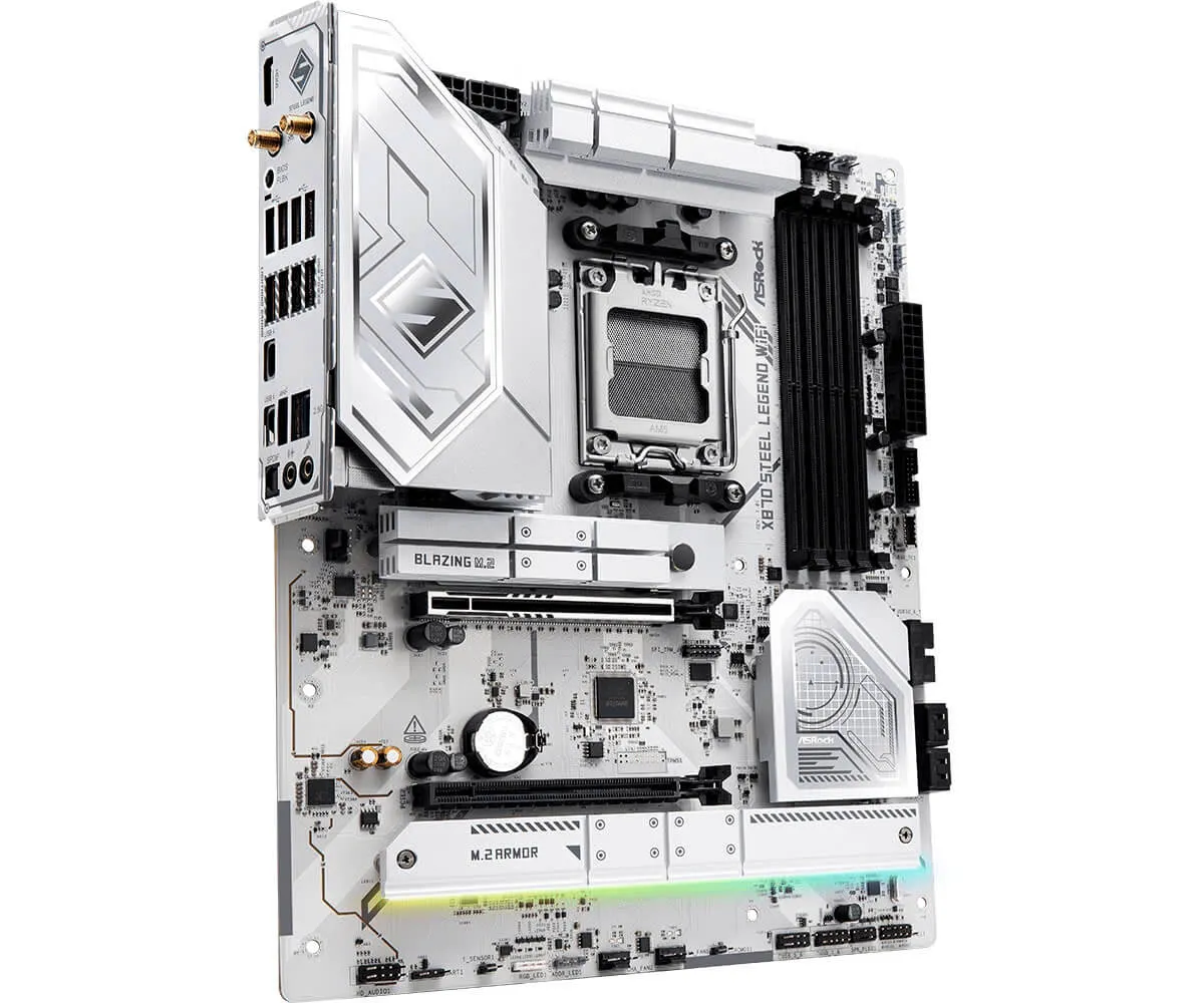 Mainboard AsRock X870 Steel Legend WiFi | AM5, 4x DDR5 - ảnh 3