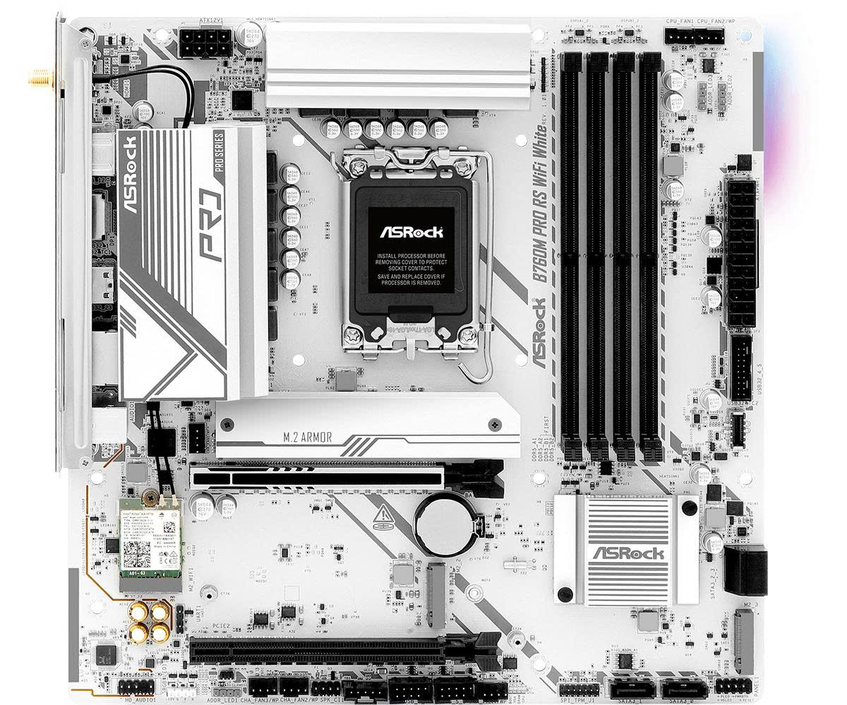 Mainboard ASRock B760M Pro RS WIFI White - ảnh 3