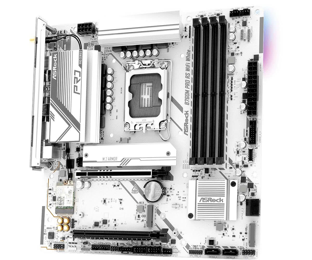 Mainboard ASRock B760M Pro RS WIFI White - ảnh 5