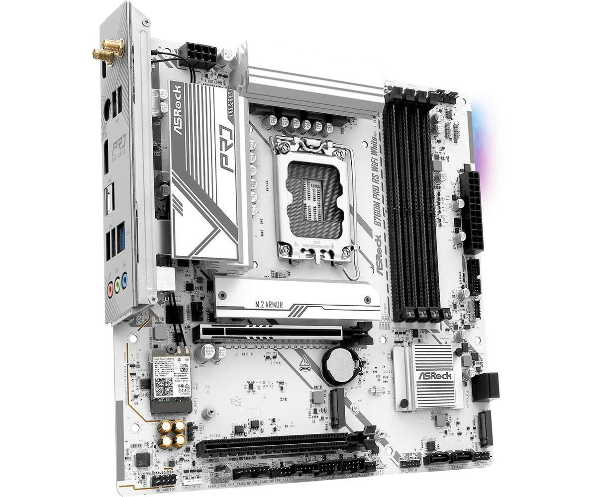 Mainboard ASRock B760M Pro RS WIFI White - ảnh 6