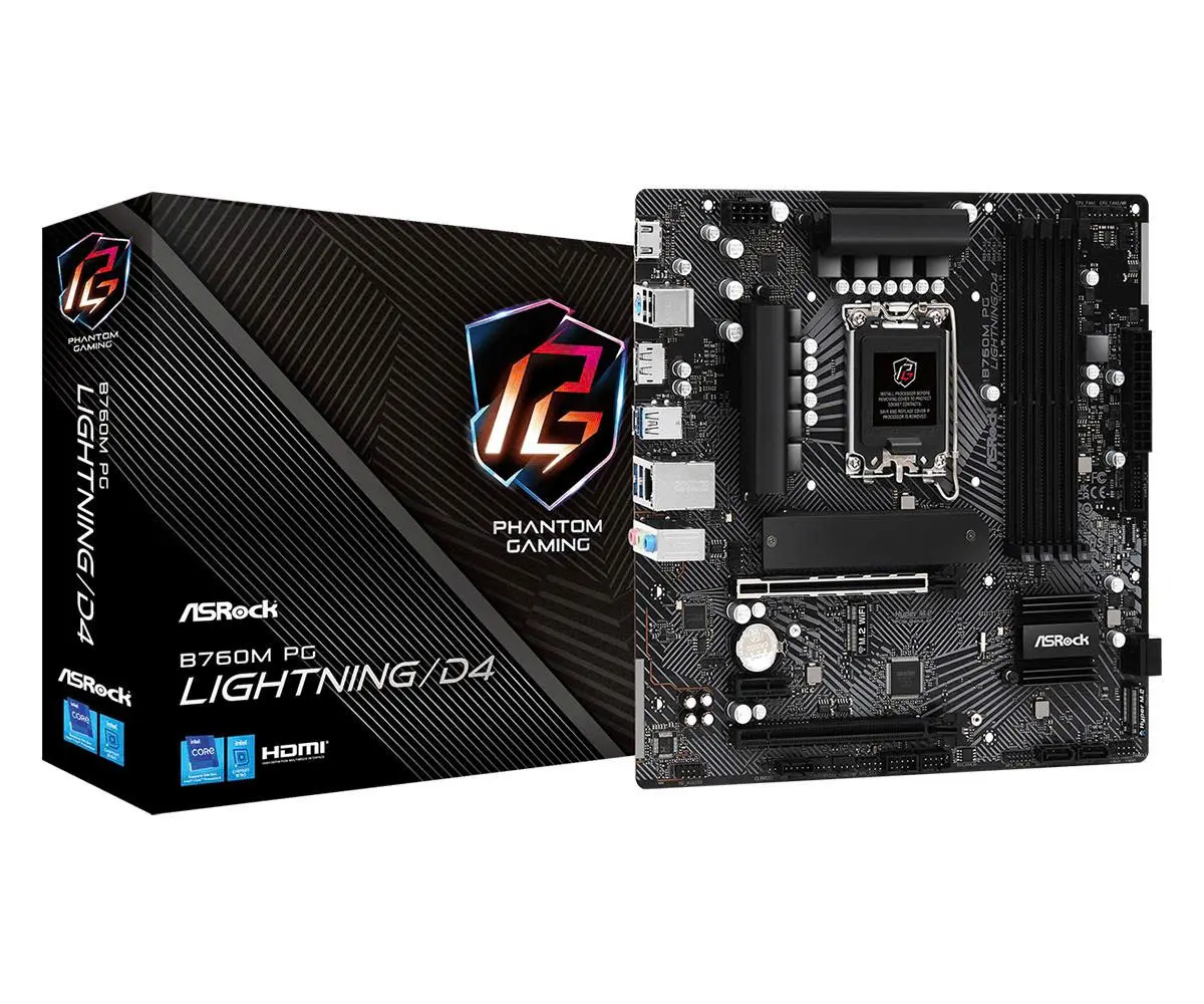 Mainboard ASRock B760M PG Lightning/D4 DDR4